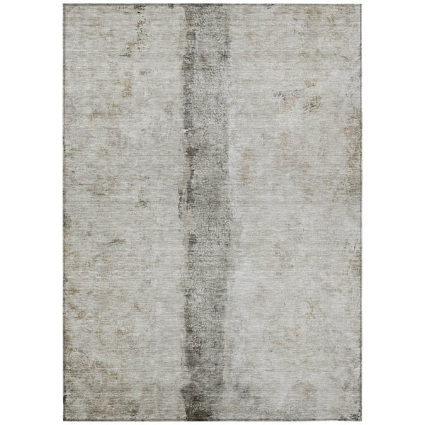 HomeRoots 9' Abstract Washable Indoor Outdoor Area Rug in Taupe, Beige & Gray - Stylish & Durable Design 9' X 12' 578056