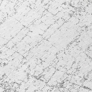 Homeroots 3' Stylish Black, White & Gray Abstract Washable Area Rug For Indoor & Outdoor Spaces 8' Round Polyester 578078