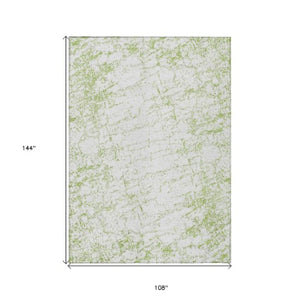 Homeroots 3' Stylish Black, White & Gray Abstract Washable Area Rug For Indoor & Outdoor Spaces 9' X 12' Polyester 578086