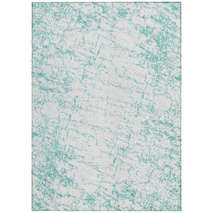 Homeroots 3' Stylish Black, White & Gray Abstract Washable Area Rug For Indoor & Outdoor Spaces 5' X 8' Polyester 578089