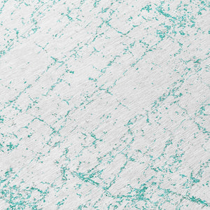 Homeroots 3' Stylish Black, White & Gray Abstract Washable Area Rug For Indoor & Outdoor Spaces 8' Round Polyester 578090