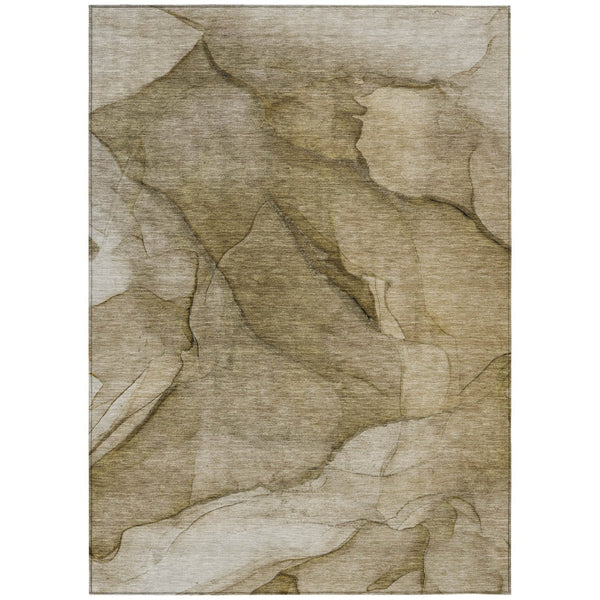 HomeRoots 5' Stylish Abstract Area Rug - Durable, Washable Design for Indoor & Outdoor Spaces, Stain-Resistant 8' X 10' 578097