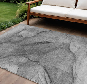 Homeroots 3' Stylish Brown Beige Taupe Abstract Washable Area Rug For Indoor And Outdoor Spaces, Durable Design 9' X 12' Polyester 578104