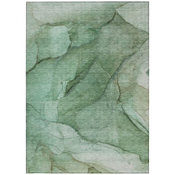 Homeroots 3' Stylish Brown Beige Taupe Abstract Washable Area Rug For Indoor And Outdoor Spaces, Durable Design 5' X 8' Polyester 578107