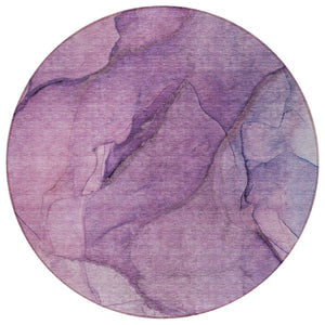 Homeroots 3' Stylish Brown Beige Taupe Abstract Washable Area Rug For Indoor And Outdoor Spaces, Durable Design 8' Round Polyester 578114