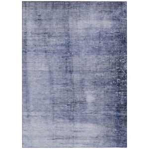 HomeRoots 5' Navy Blue and Sky Blue Abstract Area Rug - Stylish, Washable, Durable for Indoor and Outdoor Use 8' X 10' 578121