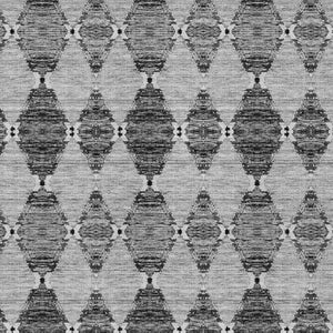 Homeroots 3' Stylish Navy Blue Moroccan Area Rug - Washable Indoor/Outdoor Design For High Traffic Spaces 3' X 5' Polyester 578148