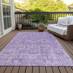 Homeroots 3' Charcoal And Silver Floral Area Rug - Washable, Indoor-outdoor, Stain Resistant, Durable Design 5' X 8' Polyester 578191