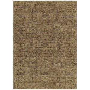 Homeroots 3' Charcoal And Silver Floral Area Rug - Washable, Indoor-outdoor, Stain Resistant, Durable Design 5' X 8' Polyester 578197