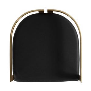 Clarence Faux Leather & Metal Bar Height Stool 5782034 Black Butler Specialty