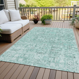 Homeroots 3' Charcoal And Silver Floral Area Rug - Washable, Indoor-outdoor, Stain Resistant, Durable Design 9' X 12' Polyester 578230