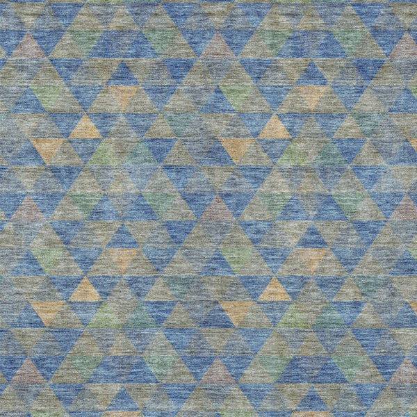 Homeroots 3' Beige Tan And Taupe Geometric Washable Area Rug For Indoor And Outdoor Spaces - Durable Design 8' X 10' Polyester 578247