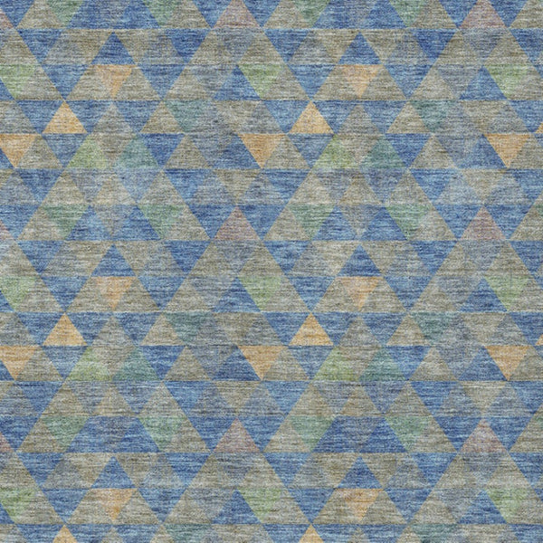 Homeroots 3' Beige Tan And Taupe Geometric Washable Area Rug For Indoor And Outdoor Spaces - Durable Design 9' X 12' Polyester 578248