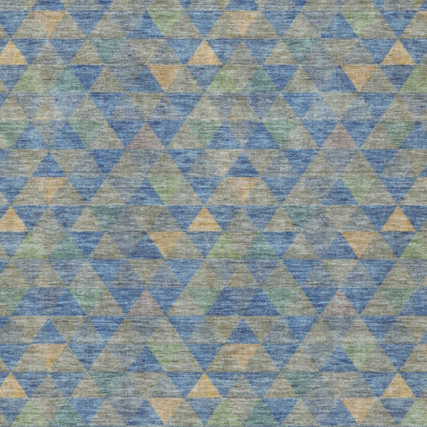 Homeroots 3' Beige Tan And Taupe Geometric Washable Area Rug For Indoor And Outdoor Spaces - Durable Design 10' X 14' Polyester 578249