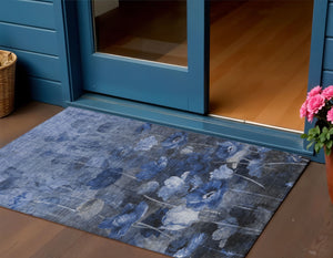 Homeroots 3' Beige Taupe Floral Washable Area Rug For Indoor And Outdoor Spaces - Stylish And Durable Design 3' X 5' Polyester 578268