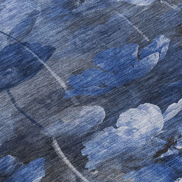 Homeroots 3' Beige Taupe Floral Washable Area Rug For Indoor And Outdoor Spaces - Stylish And Durable Design 8' Round Polyester 578270