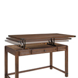 OSP Home Furnishings Baton Rouge Lift Desk Brushed Walnut