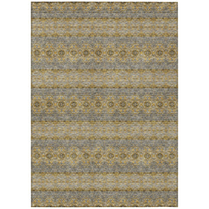 HomeRoots 9' Elegant Floral Medallion Area Rug – Durable, Washable, Indoor/Outdoor with Timeless Design 9' X 12' 578326