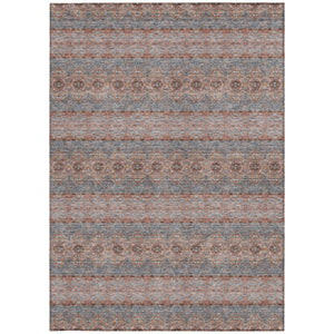Homeroots 3' Inviting Gold Gray Silver Floral Medallion Washable Area Rug For Indoor Outdoor Spaces 3' X 5' Polyester 578340