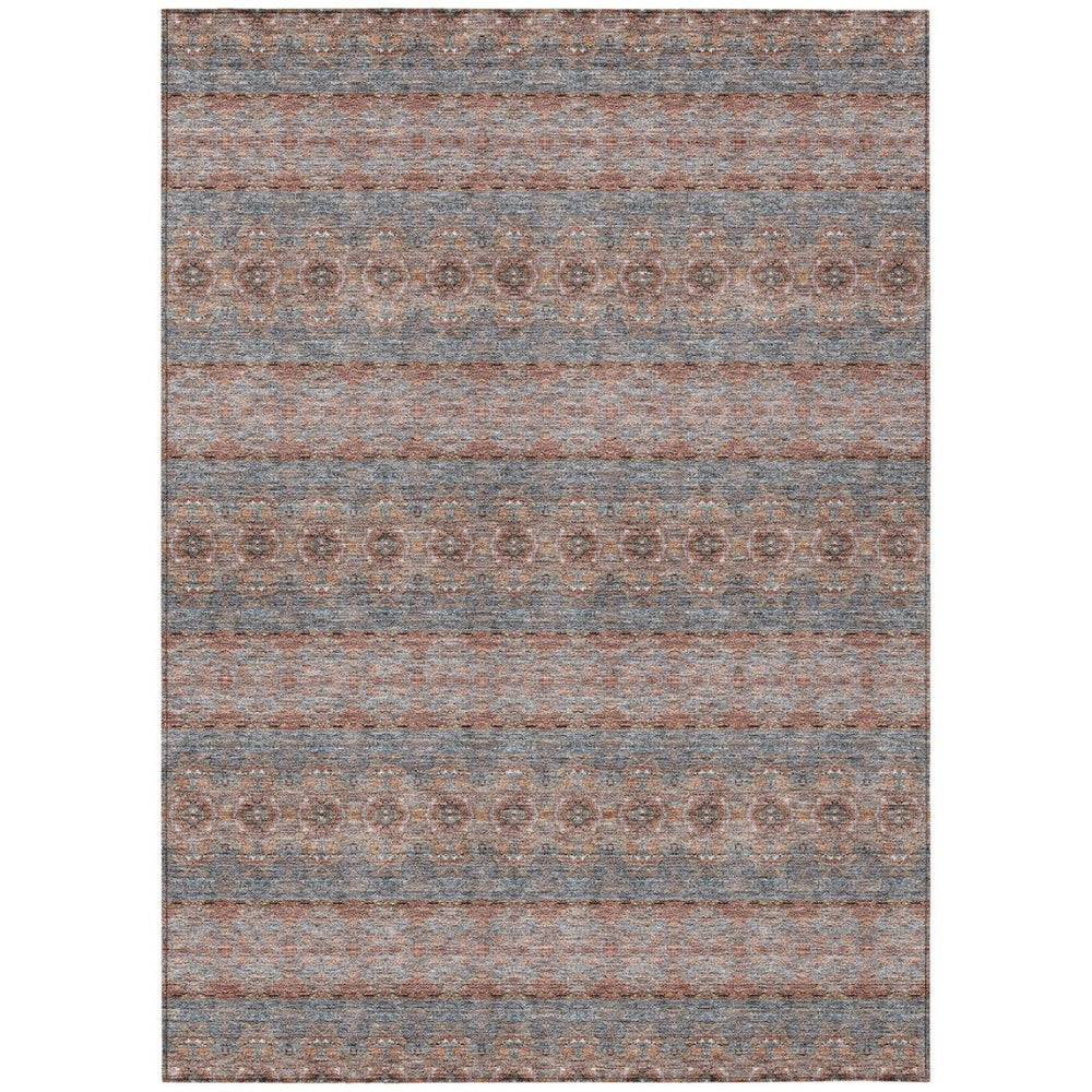 HomeRoots 9' Vibrant Floral Medallion Area Rug for Indoor & Outdoor Use – Durable, Washable & Stylish Decor 9' X 12' 578344