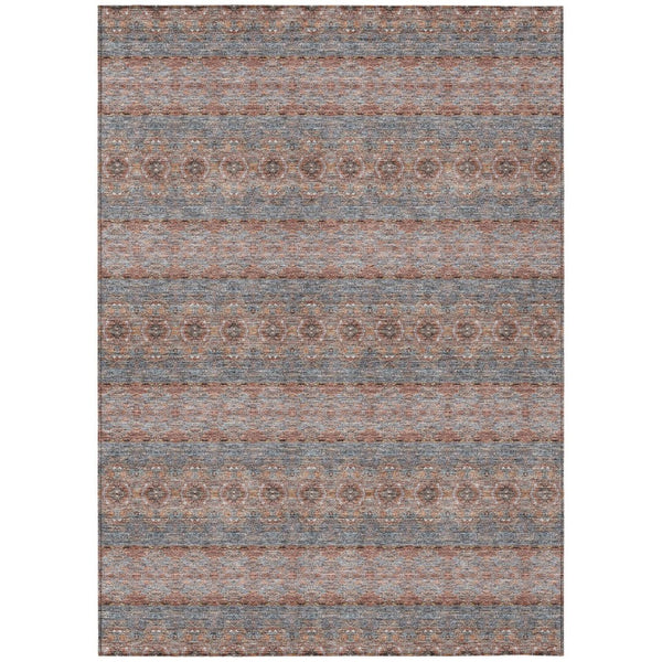 HomeRoots 9' Vibrant Floral Medallion Area Rug for Indoor & Outdoor Use – Durable, Washable & Stylish Decor 9' X 12' 578344