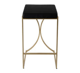 Natalya Faux Leather & Metal Backless Bar Height Stool 5784034 Black Butler Specialty