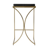 Natalya Faux Leather & Metal Backless Bar Height Stool 5784034 Black Butler Specialty