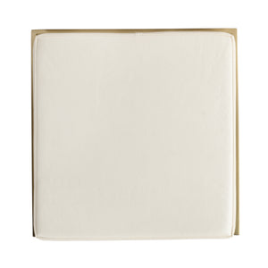 Natalya Faux Leather & Metal Backless Bar Height Stool 5784402 White Butler Specialty