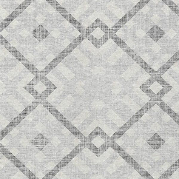 Homeroots 3' Artichoke Green Geometric Washable Area Rug - Perfect For Indoor And Outdoor Spaces, Durable Design 10' X 14' Polyester 578441