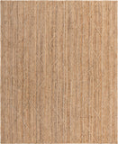 Unique Loom Braided Jute Trellis Hand Braided Solid Rug Natural, Natural 8' 0" x 11' 0"