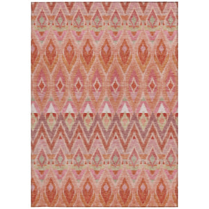 Homeroots 3' Southwestern Washable Indoor Outdoor Area Rug In Brown Beige And Artichoke Green For Versatile Style 5' X 8' Polyester 578473