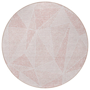 Homeroots 3' Black Charcoal And Gray Geometric Washable Area Rug For Indoor Outdoor Spaces - Durable Design 8' Round Polyester 578504