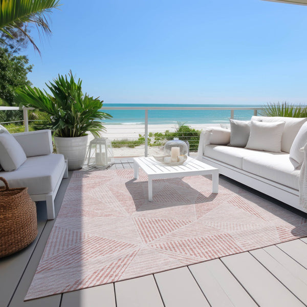 Homeroots 3' Black Charcoal And Gray Geometric Washable Area Rug For Indoor Outdoor Spaces - Durable Design 9' X 12' Polyester 578506