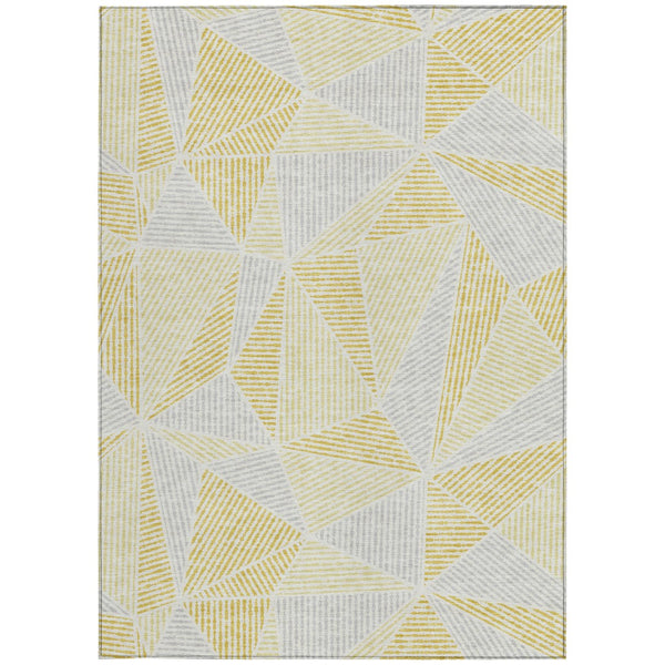 Homeroots 3' Black Charcoal And Gray Geometric Washable Area Rug For Indoor Outdoor Spaces - Durable Design 3' X 5' Polyester 578514