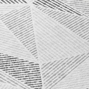 Homeroots 3' Black Charcoal And Gray Geometric Washable Area Rug For Indoor Outdoor Spaces - Durable Design 3' X 5' Polyester 578520