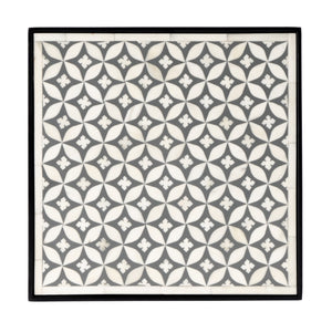 Butler Specialty Lana Handcrafted Bone Inlay Side Table – A Stunning Blend Of Art And Function For Any Space Gray Metal,Resin,Bone Inlay 5785321-butler
