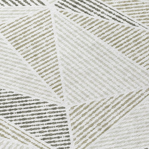 Homeroots 3' Black Charcoal And Gray Geometric Washable Area Rug For Indoor Outdoor Spaces - Durable Design 10' X 14' Polyester 578561