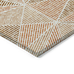 Homeroots 3' Black Charcoal And Gray Geometric Washable Area Rug For Indoor Outdoor Spaces - Durable Design 3' X 5' Polyester 578562