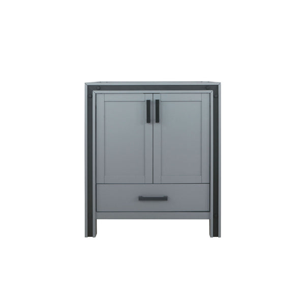 English Elm Dark Grey 30-in Bath Vanity with Soft-Close Drawer, Solid Wood Frame, Fully Assembled Storage Cabinet B2731P260679