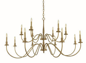 Framburg 14-light Distressed Brass Matera Foyer Chandelier - Handcrafted Elegance With Italian Design Charm Brushed Brass Metal 5788 Br