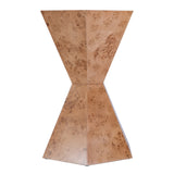 Billie 20 in W Hexagon Burl Side Table 5788442 Brown Butler Specialty