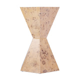 Billie 20 in W Hexagon Burl Side Table 5788443 Light Brown Butler Specialty