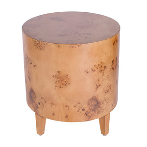 Billie Round Burl End Table 5789442 Brown Butler Specialty