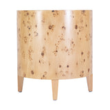 Billie Round Burl End Table 5789443 Light Brown Butler Specialty