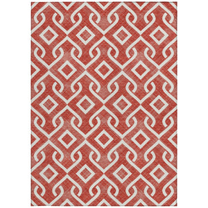 Homeroots 3' Aqua And Ivory Geometric Washable Area Rug - Perfect For Indoor Or Outdoor Spaces, Durable Design! 3' X 5' Polyester 578952