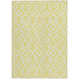 Homeroots 3' Aqua And Ivory Geometric Washable Area Rug - Perfect For Indoor Or Outdoor Spaces, Durable Design! 8' X 10' Polyester 578991