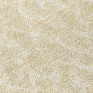 Homeroots 3' Stylish Beige Taupe Geometric Washable Area Rug For Indoor And Outdoor Spaces, Durable Design 8' Round Polyester 578996