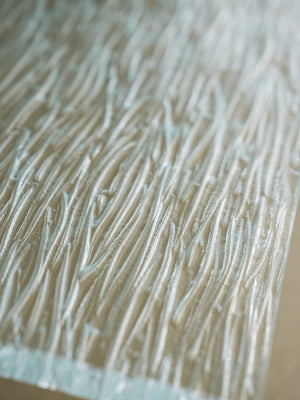 Lexington Tommy Bahama Home Callum Buffet - Contemporary Sand Drift Finish With Wavy Glass Shelf, Adjustable Storage & Soft-close Drawer Sand Drift  578-852