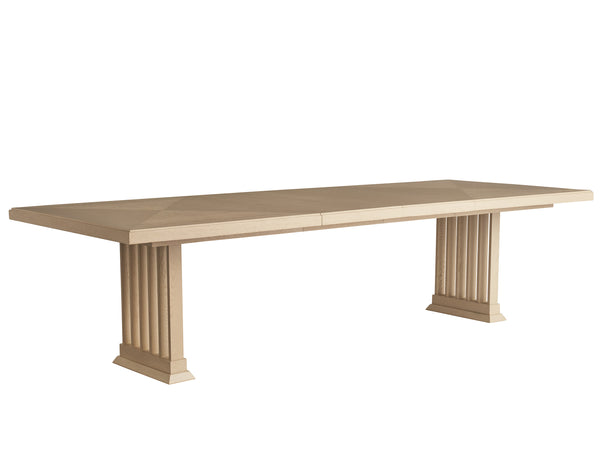 Lexington Tommy Bahama Home Belaire Rectangular Dining Table With Elegant Design And Extending Leaves For Stylish Gatherings Sand Drift  578-877