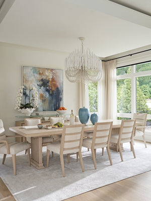 Lexington Tommy Bahama Home Belaire Rectangular Dining Table With Elegant Design And Extending Leaves For Stylish Gatherings Sand Drift  578-877